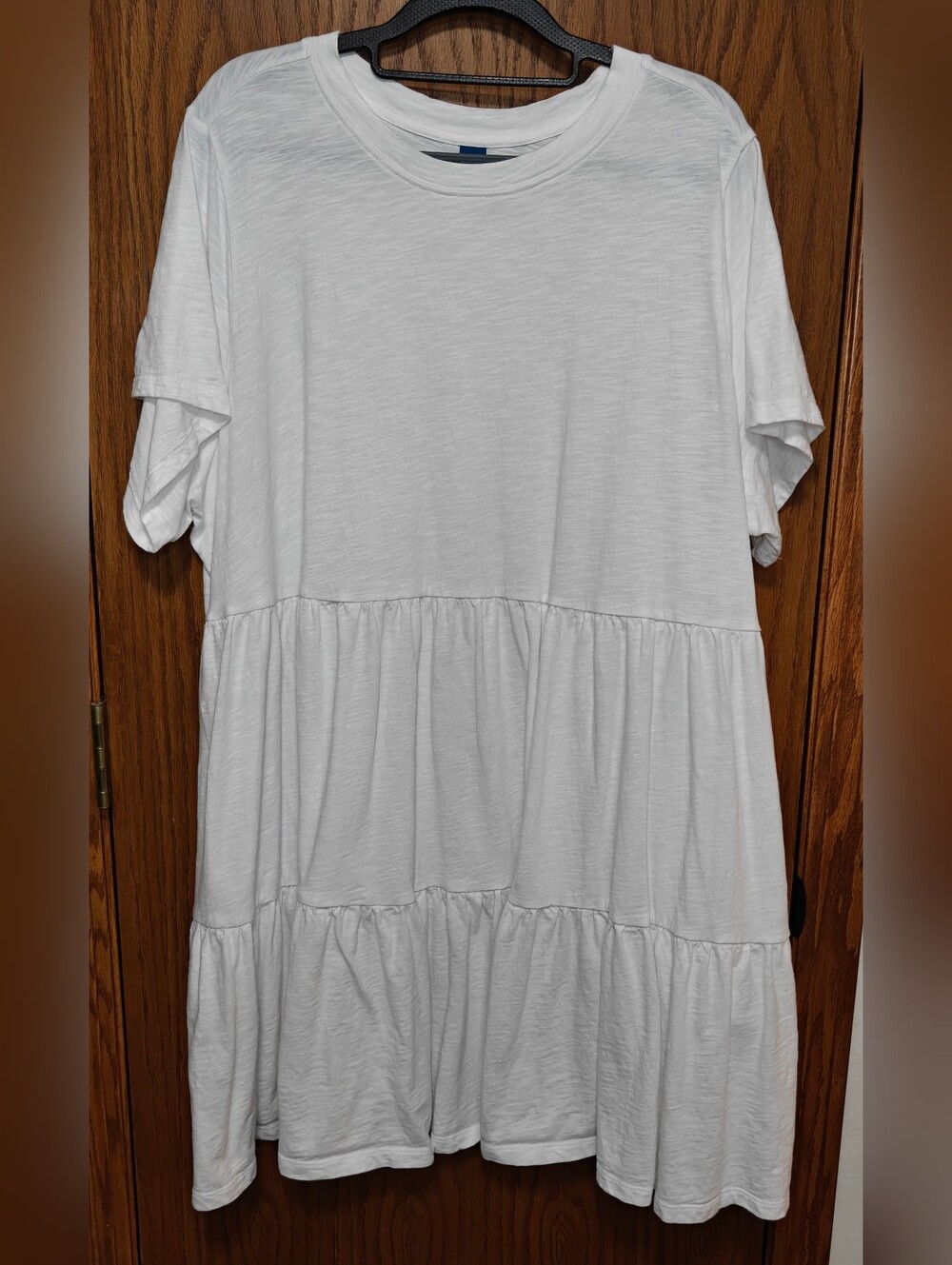 Old Navy White Tiered Mini Dress, Size 2X